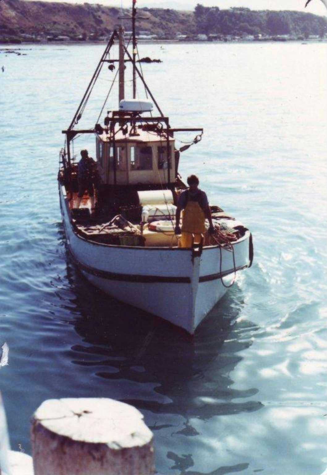 Greg's father Sven Summerton, and brother Brent Summerton aboard the San Giovanni – 1989